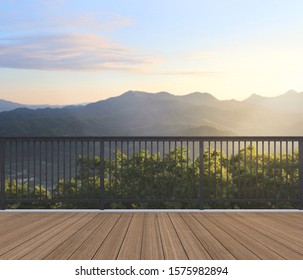 Balcony And Terrace Of The Blur Nature Background