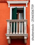 Balcony of a typical Venetian house in Chioggia