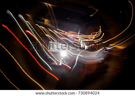 Similar – Image, Stock Photo into the night Town