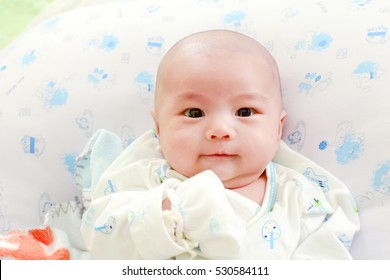 Bald Head Asian Baby Has Smiling Stock Photo 530584111 | Shutterstock