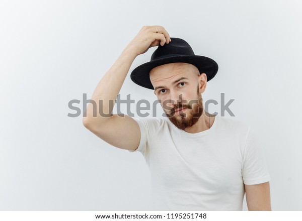 bald guy selfies average hat