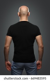 Bald Man In A T-shirt