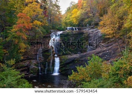 Bald River Falls, Tellico Plains, Cherokee National Forest. Appalachian Mountains, Tennessee 