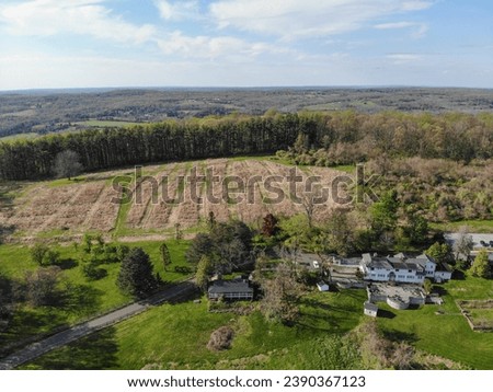 Baldpate Mountain Aerial Photo Looking North (Mercer County, New Jersey) Sourlands Drone Aerial Spring