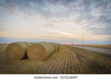 Bales Of Hay In Saskatoon City