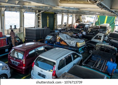 BALI, INDONESIA - APRIL 14, 2018 : Ferry in Banyuwangi Gilimanuk in Ubud, Bali Indonesia - Shutterstock ID 1076713739