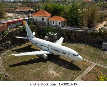 Bali, Indonesia - Circa January 2020: Abandoned Plane Resting In A Quarry In Bali