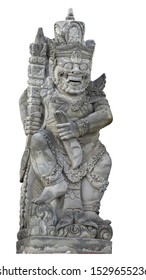 Bali Indonesia Giant statue isolated on white background. This has clipping path.