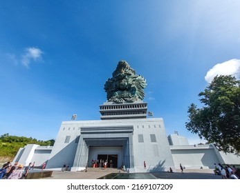 BALI, INDONESIA - MAY 2, 2022 : Garuda Wisnu Kencana Museum and Statue in Bali