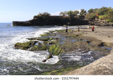 Bali, Indonesia - Nov, 6, 2019: A beautiful view of Tanah Lot temple.