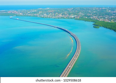 Bali Mandara Toll Road. Aerial View. Bali Island, Indonesia