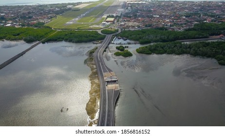 Bali Mandara Toll Road. Aerial View. Bali Island, Indonesia