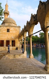 BALIKLIGOL, SANLIURFA, TURKEY - 20 October 2018. A View From Sacred Balikligol. According To Muslim Belief, This Fish-filled Pool Is Where King Nimrod Threw Prophet Abraham Into The Fire.