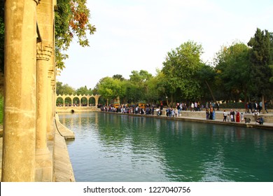 BALIKLIGOL, SANLIURFA, TURKEY - 20 October 2018. A View From Sacred Balikligol. According To Muslim Belief, This Fish-filled Pool Is Where King Nimrod Threw Prophet Abraham Into The Fire.