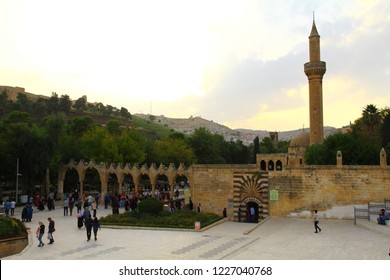 BALIKLIGOL, SANLIURFA, TURKEY - 20 October 2018. A View From Sacred Balikligol. According To Muslim Belief, This Fish-filled Pool Is Where King Nimrod Threw Prophet Abraham Into The Fire.