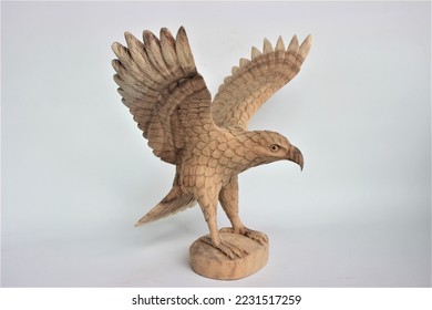 	
Balinese Handmade Eagle Wooden Sculpture Wood Carving, Sculpture, Art from Bali Indonesia