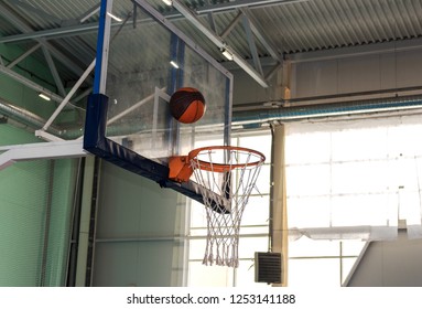 The Ball Almost Hit The Basketball Basket