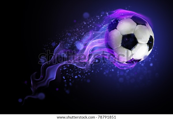 Ball Burning Blue Flame Stock Photo (Edit Now) 78791851