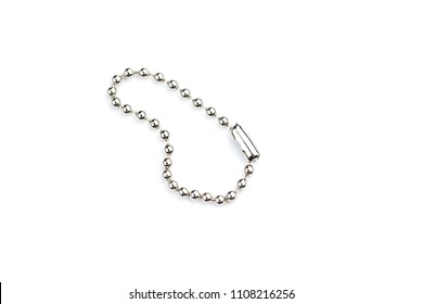 Ball Chain Key Ring, Nickel Plated Steel - Powered by Shutterstock