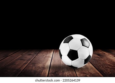 A Ball Football Compact Size And Foam Core On The Background