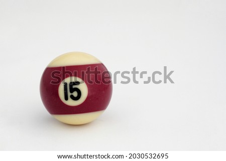 Ball number fifteen is one of the fifteen billiard ball numbers