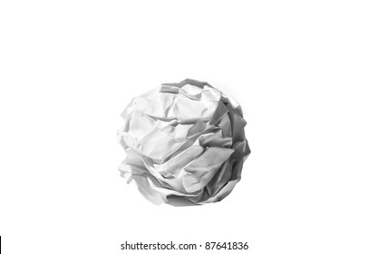  Ball Od White Crumpled Paper