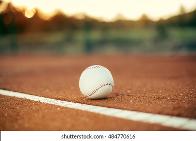 Ball On The Pitchers Mound