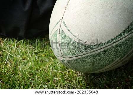 The ball for rugby