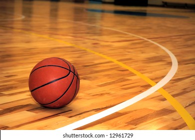 Ball In School Sport Hall