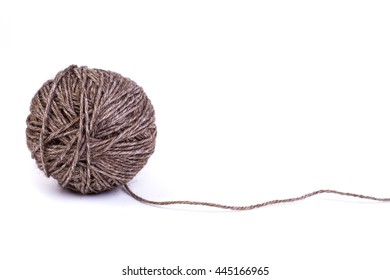 Ball Of Wool Yarn - Isolated