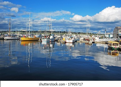 Ballard Fishermens Terminal In Seattle,Washington