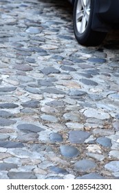 Ballast Stone Street In Charleston South Carolina. When 18th And 19th  Century Sailing Ships Would Return To Charleston, The Ballast Stones Were Removed To Take On Cargo.