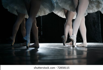 The ballerina during dance execution. - Shutterstock ID 72858115