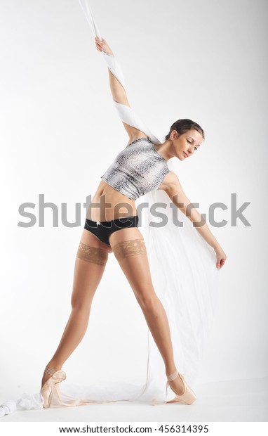 entusiasme Topmøde Appel til at være attraktiv Ballerina Stockings Stock Photo (Edit Now) 456314395