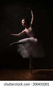 Ballerina in white tutu