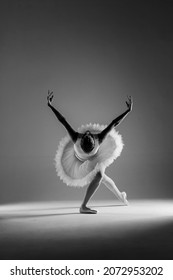 Ballet. Classical Ballerina Dance. Classical Ballet Performed By A Dancer On Stage