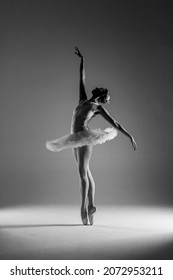 ballet. classical ballerina dance. Classical ballet performed by a dancer on stage - Shutterstock ID 2072953211