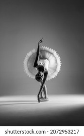 ballet. classical ballerina dance. Classical ballet performed by a dancer on stage