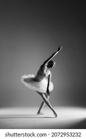 Ballet. Classical Ballerina Dance. Classical Ballet Performed By A Dancer On Stage