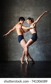 Ballet Couple In White Pants