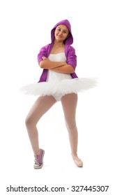Ballet dancer, classical and modern concept of ballet.