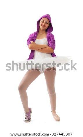 Ballet dancer, classical and modern concept of ballet.