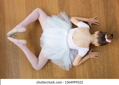 Ballet Dancer Girl Posing Overhead