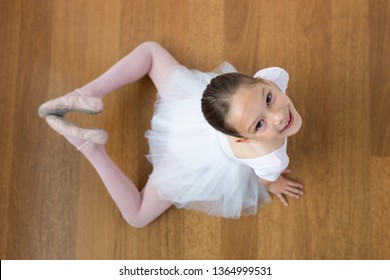 Ballet Dancer Girl Posing Overhead