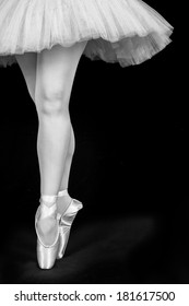 A ballet dancer standing