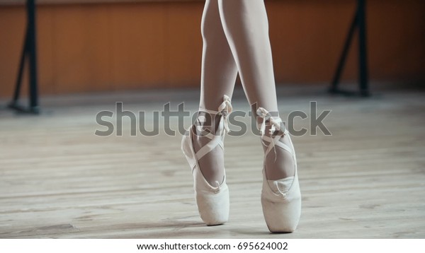 Ballet Dancers Feet Close Stock Photo Edit Now