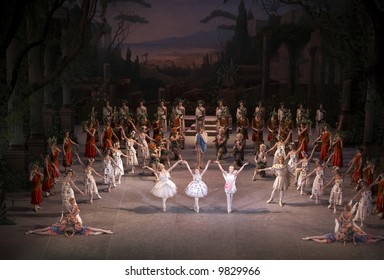 Ballet Of Mariinsky Theatre From St. Petersburg (Russia) In Bolshoi Theatre In Moscow.