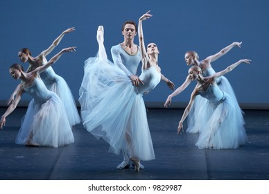 Ballet Of Mariinsky Theatre From St. Petersburg (Russia) In Bolshoi Theatre In Moscow.