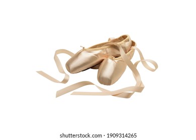 Ballet Shoes Isolated On White Background