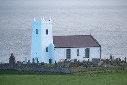 Ballintoy Parish Church Is The Main Church Of Ireland Church Of Ballintoy, County Antrim, Northern Ireland